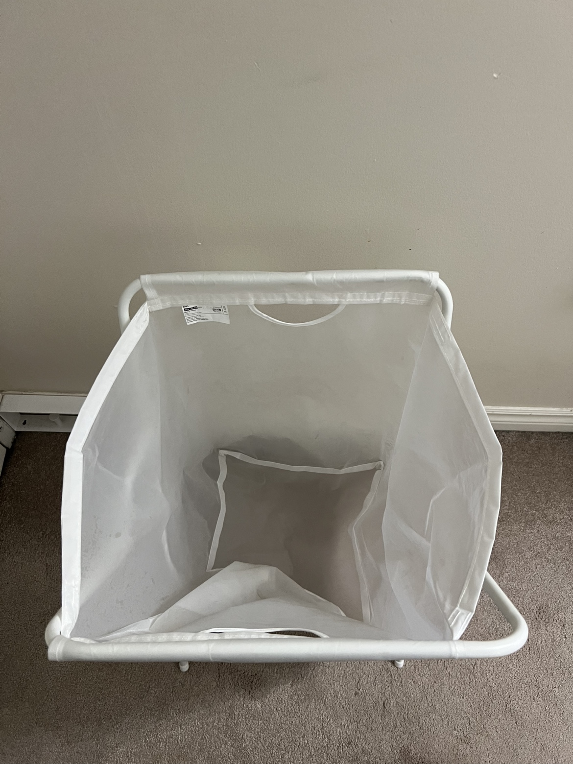 White Laundry Basket
