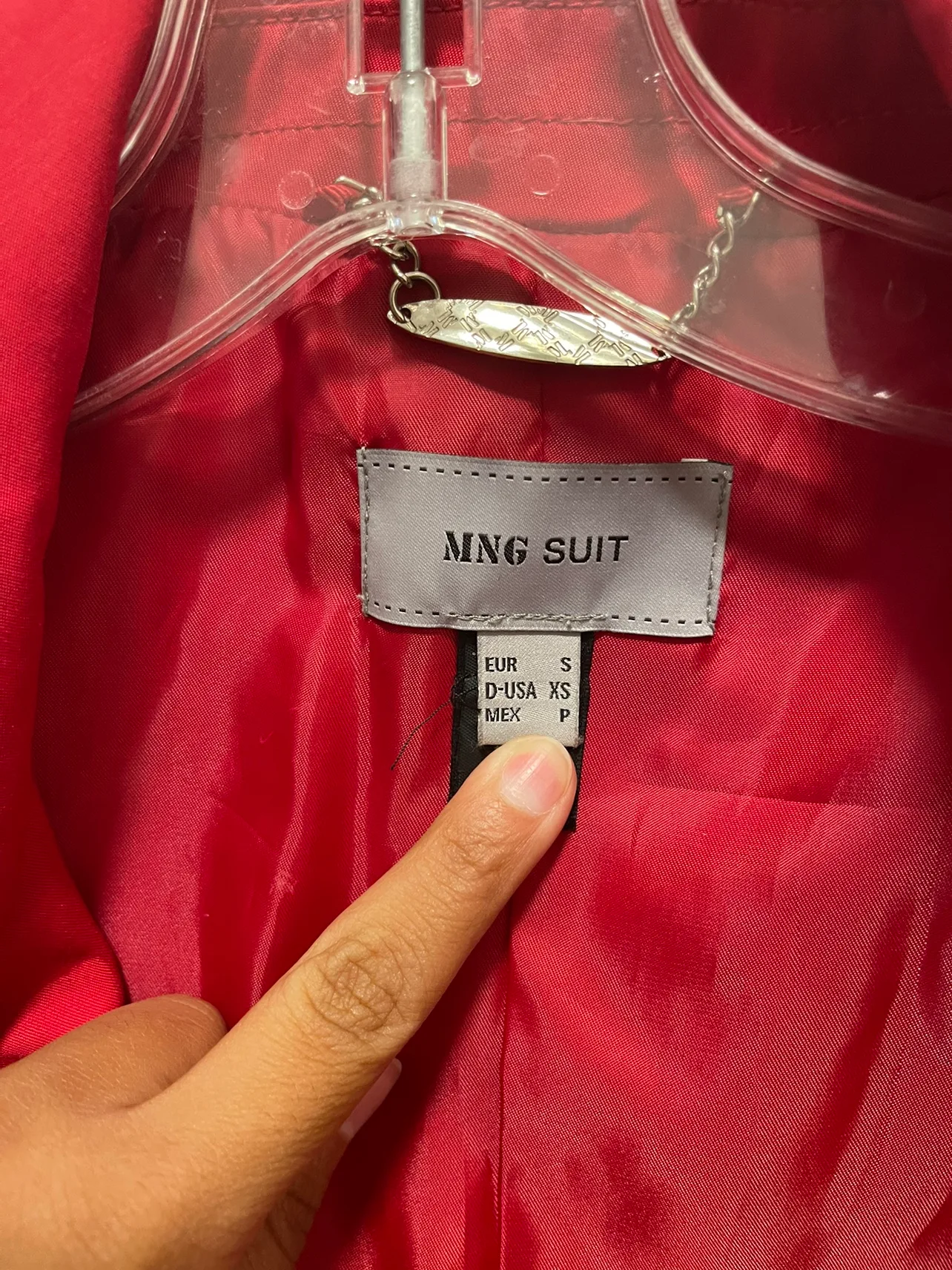 Red Trench Coat - Mango Suit image indicator(3)