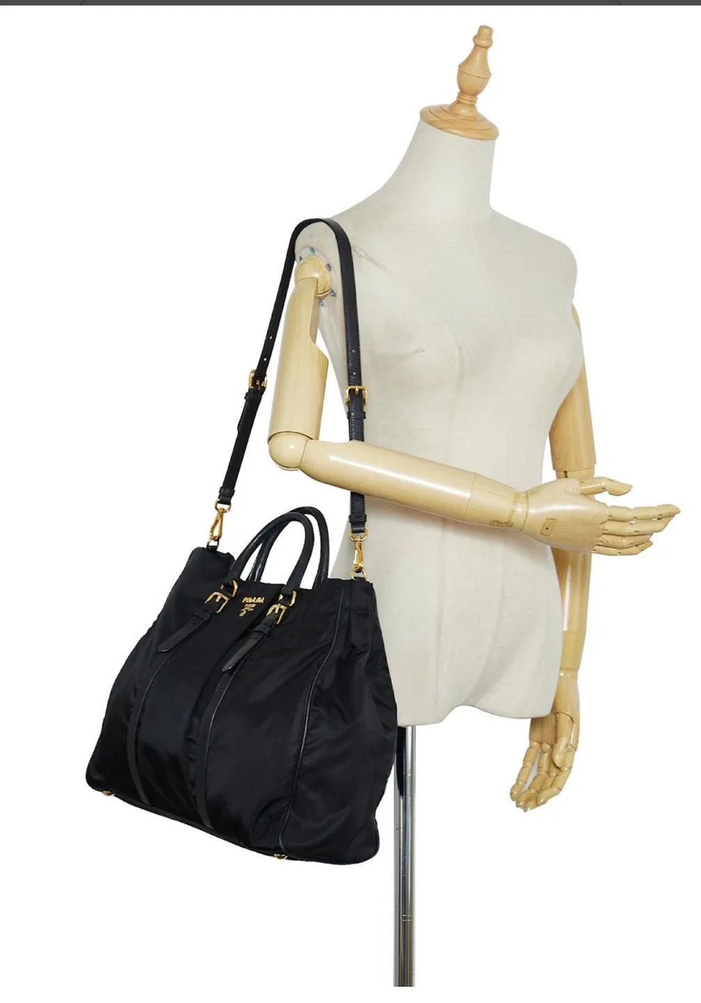 Authentic Prada Black Tessuto Satchel thumbnail