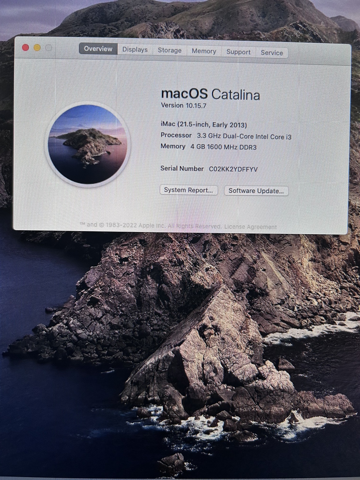 iMac (21.5-inch, Early 2013) computer - photo 4