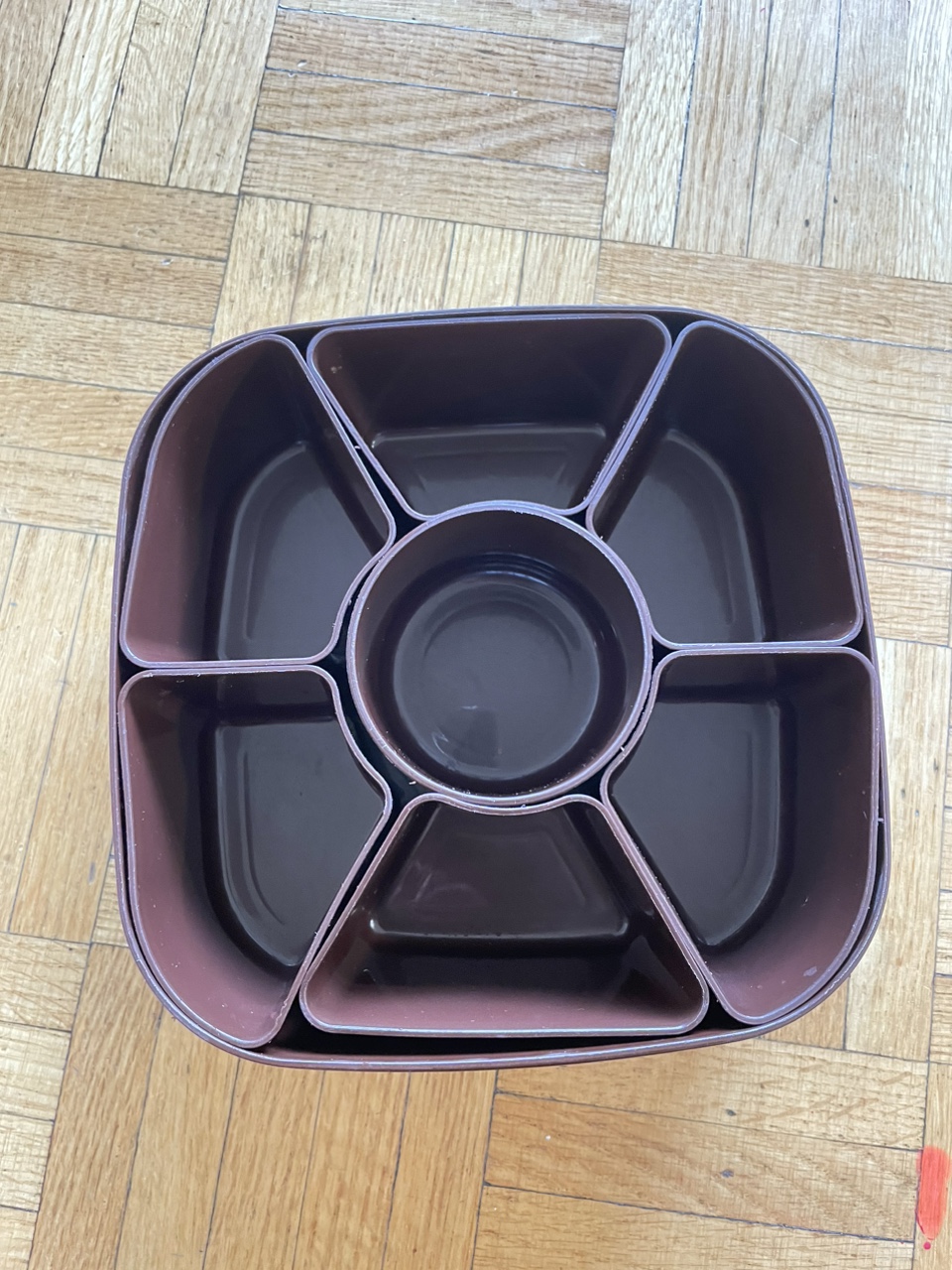 Brown Plastic Organizer/ spice box - photo 3