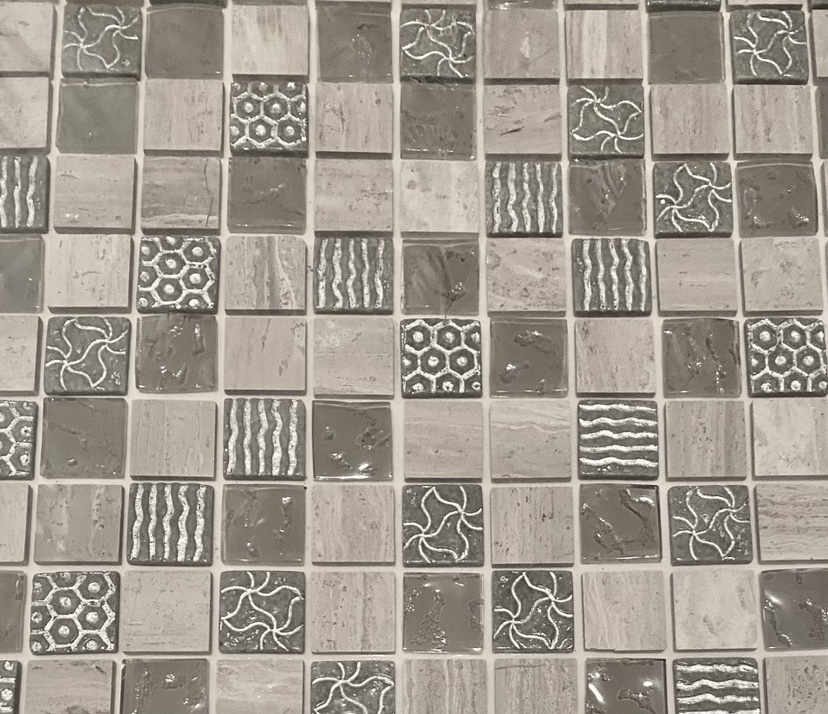 14 Grey Mosaic Wall Tiles (New) - photo 2