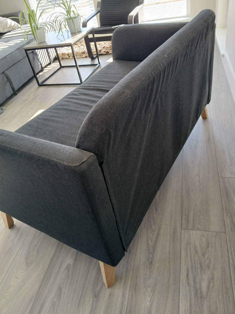 IKEA Linanas Loveseat - Vissle Dark Grey - photo 4