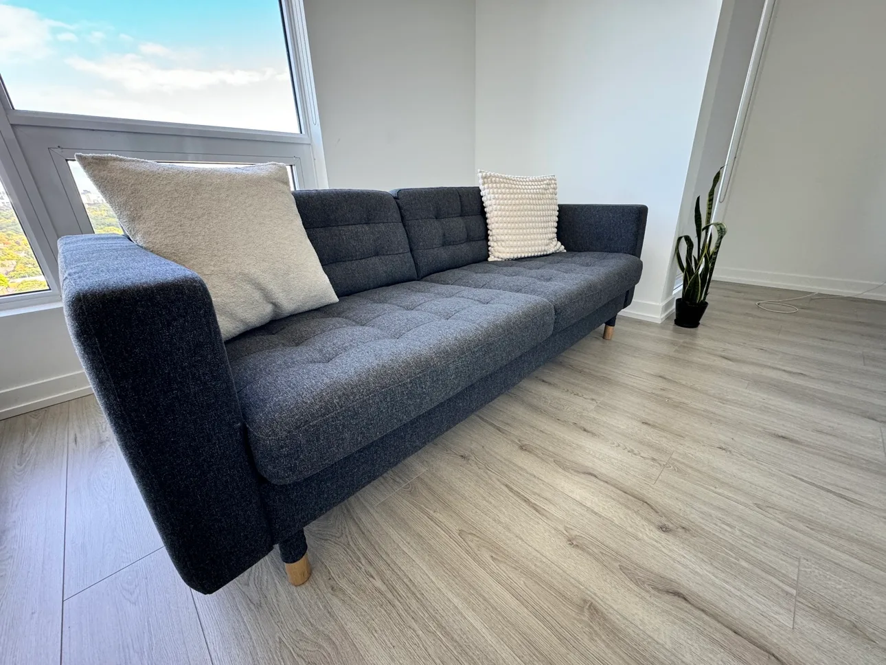 PICKUP TODAY/TOMORROW Grey IKEA sofa $150 image indicator(2)