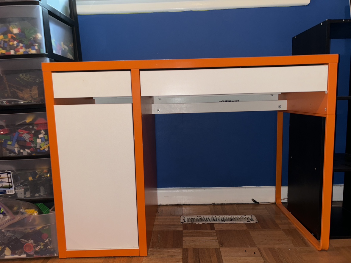 Orange and White Desk - photo 2