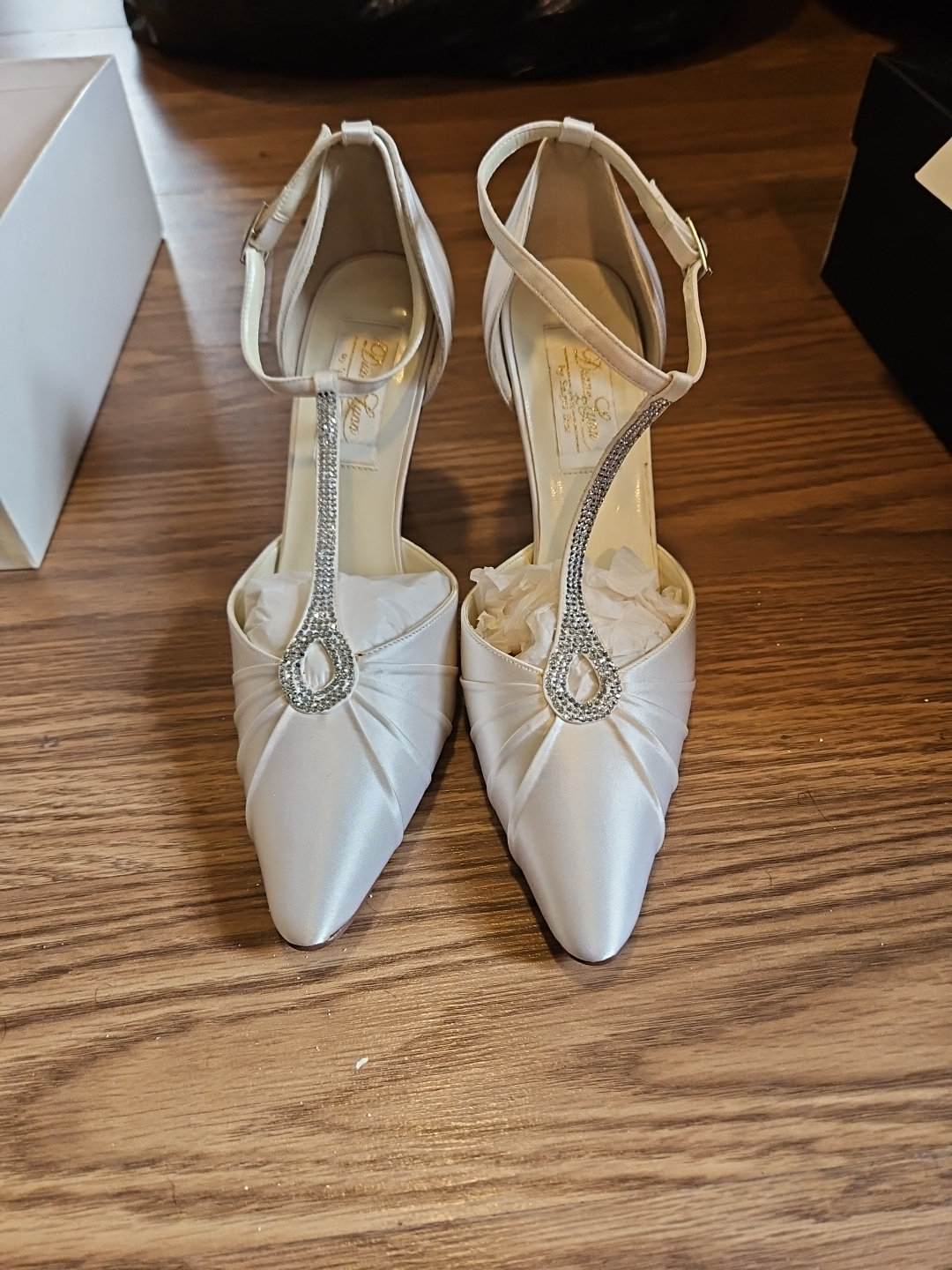Diane Lynn By Saugus Shoe Wedding Shoes Size 7 Pointy 4" Heel - photo 4