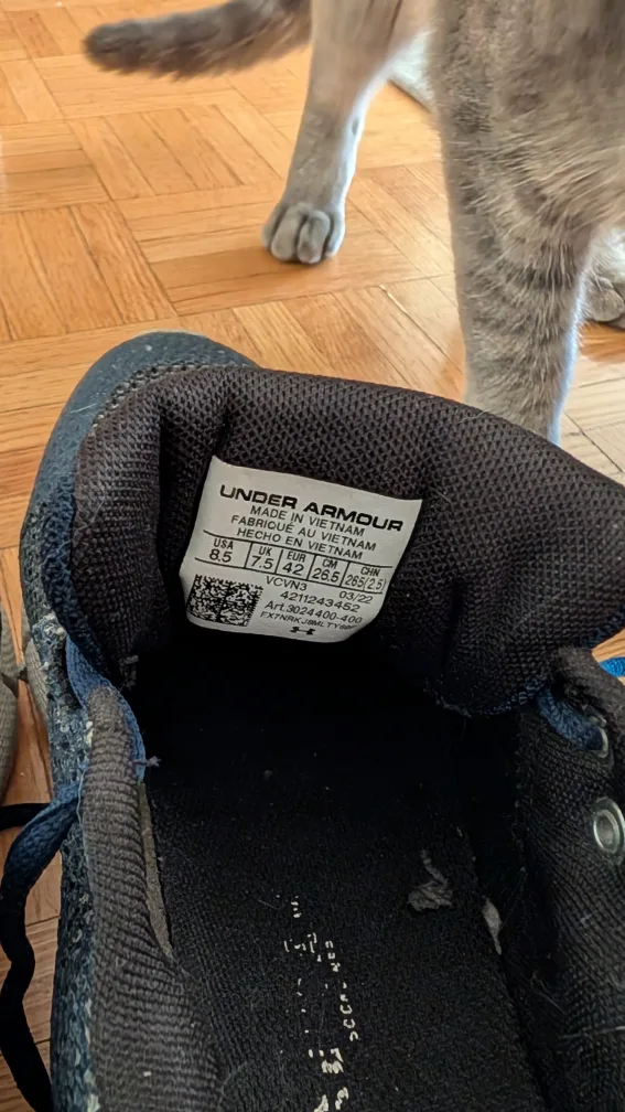 Under Armour Charged Sneakers. and youth Air Jordan thumbnail
