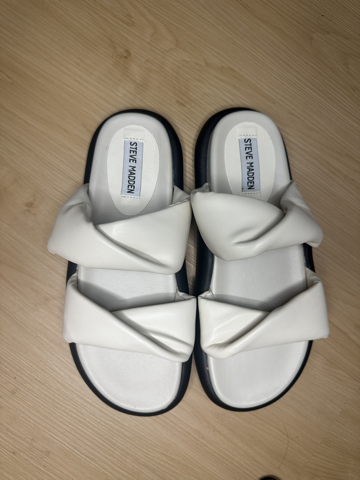 Steve Madden White Sandals
