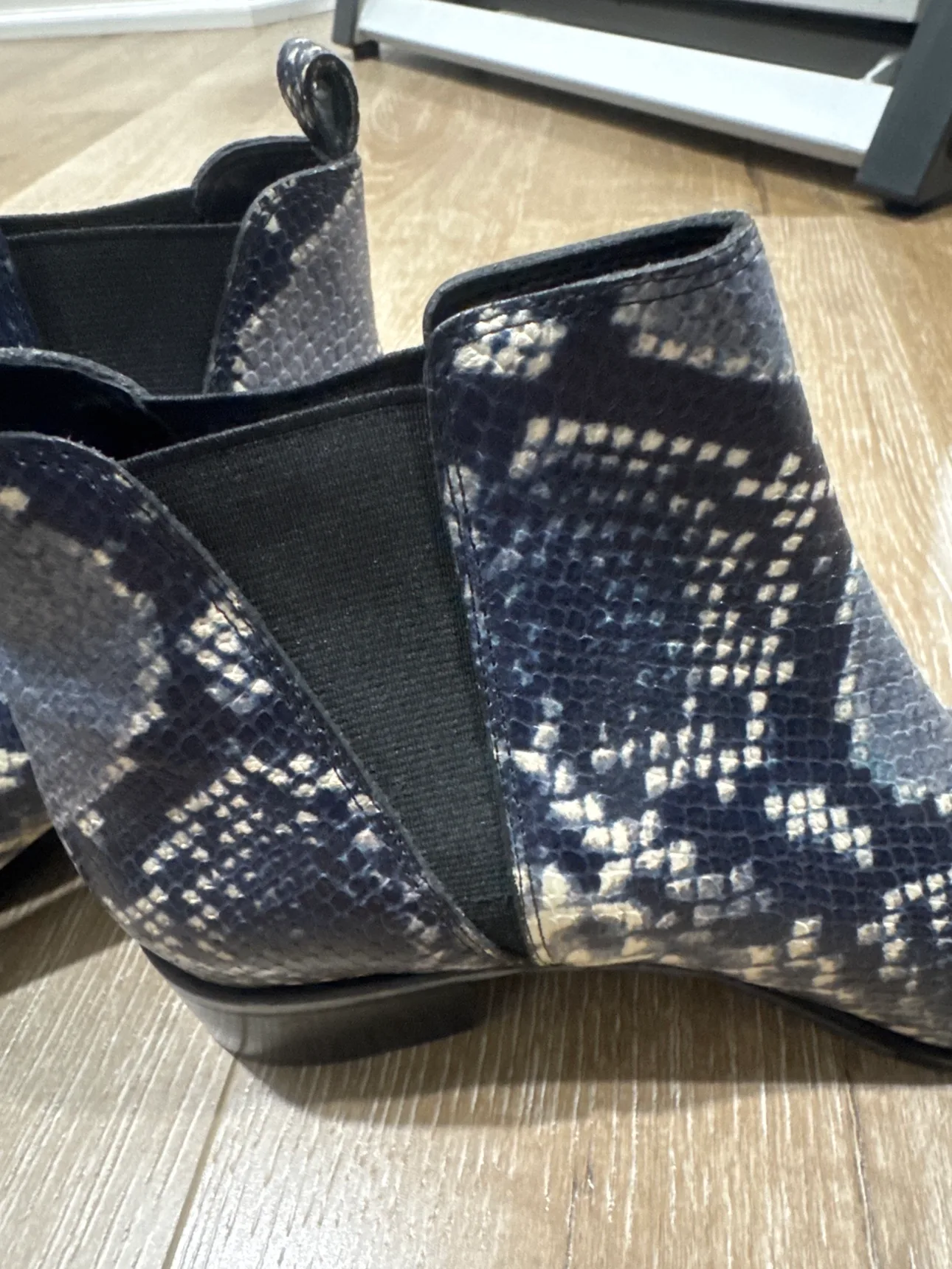Blue Snakeskin Ankle Boots image indicator(3)