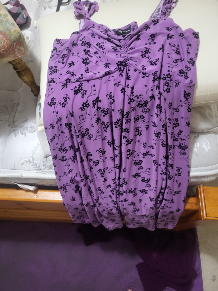 Purple Floral Dress - photo 3