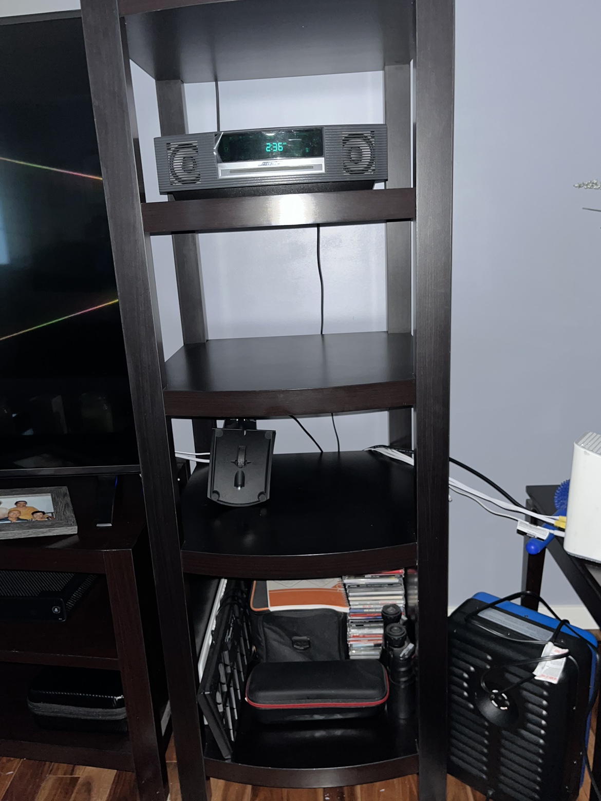 Pair of Black Entertainment Centre