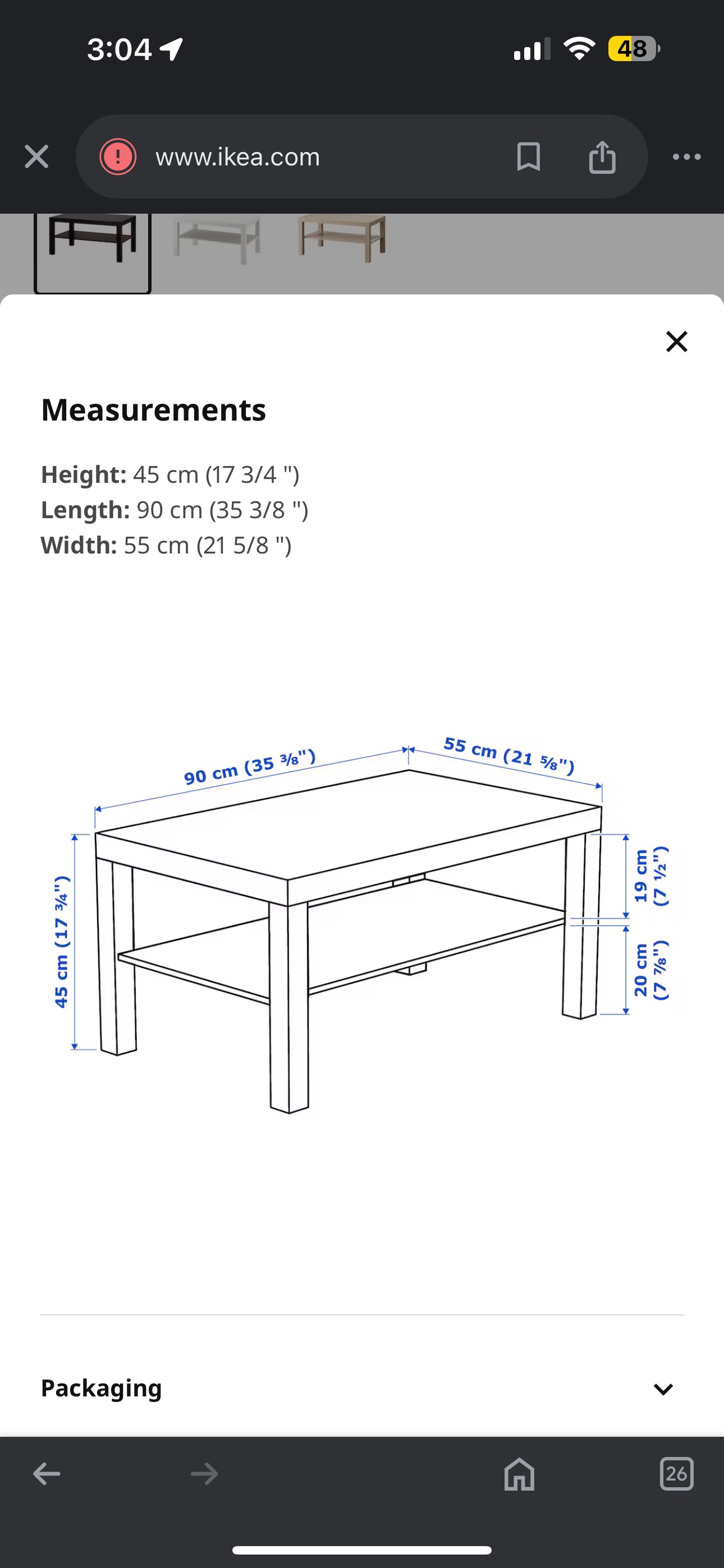 IKEA Lack Coffee Table - photo 2