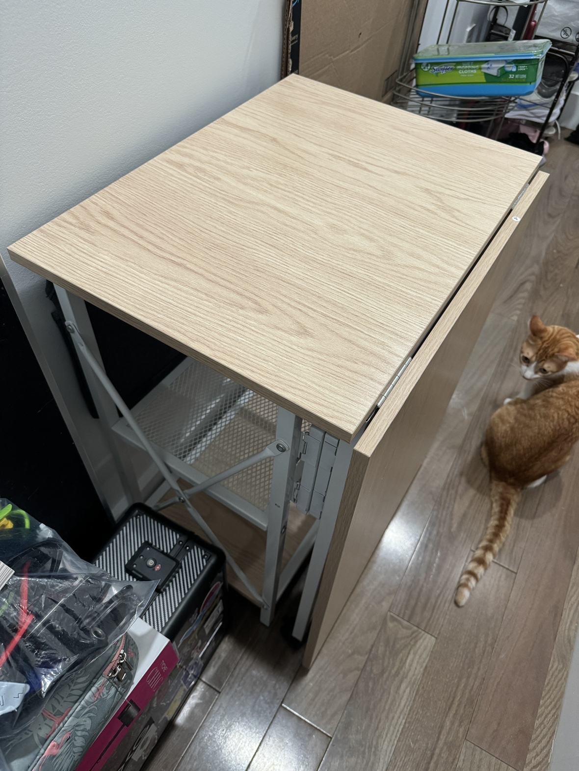 Folding Desk with Shelf - photo 3