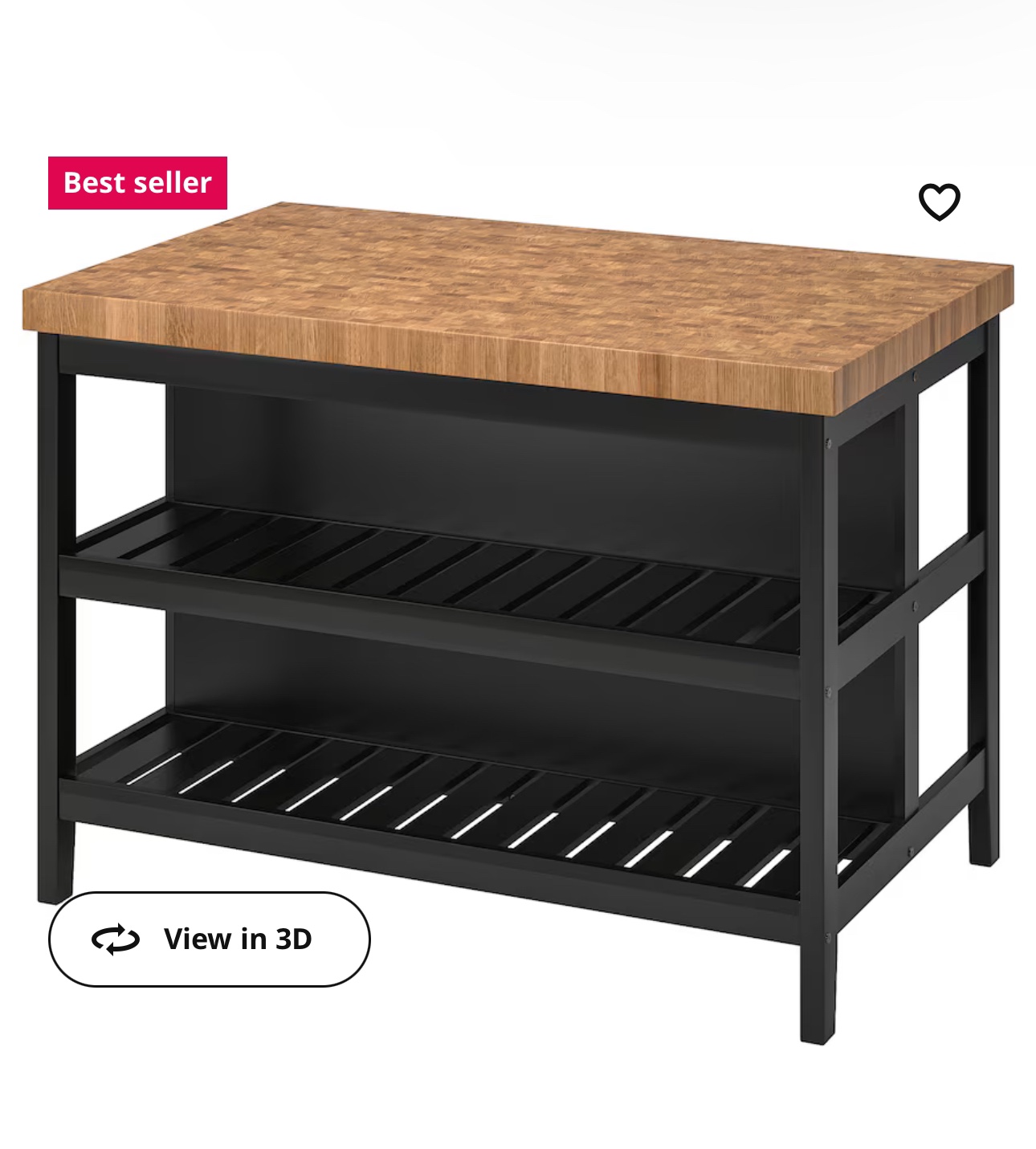 Kitchen Island with Two Stools