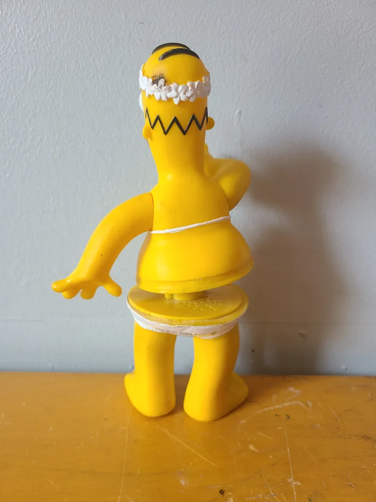 The Simpsons 2002 Homer Simpson Wiggle Bobble Figure Bobblehead image indicator(2)