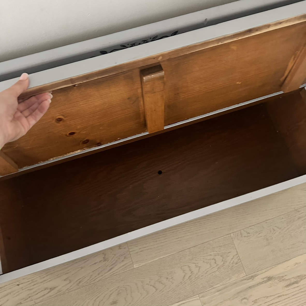Solid wood Entryway / hallway bench with storage - bench seete - photo 4