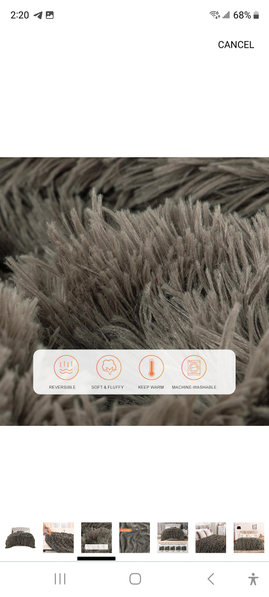 Brand new Extra Soft Fuzzy Faux Fur Blanket Twin size 70"×78". - photo 3
