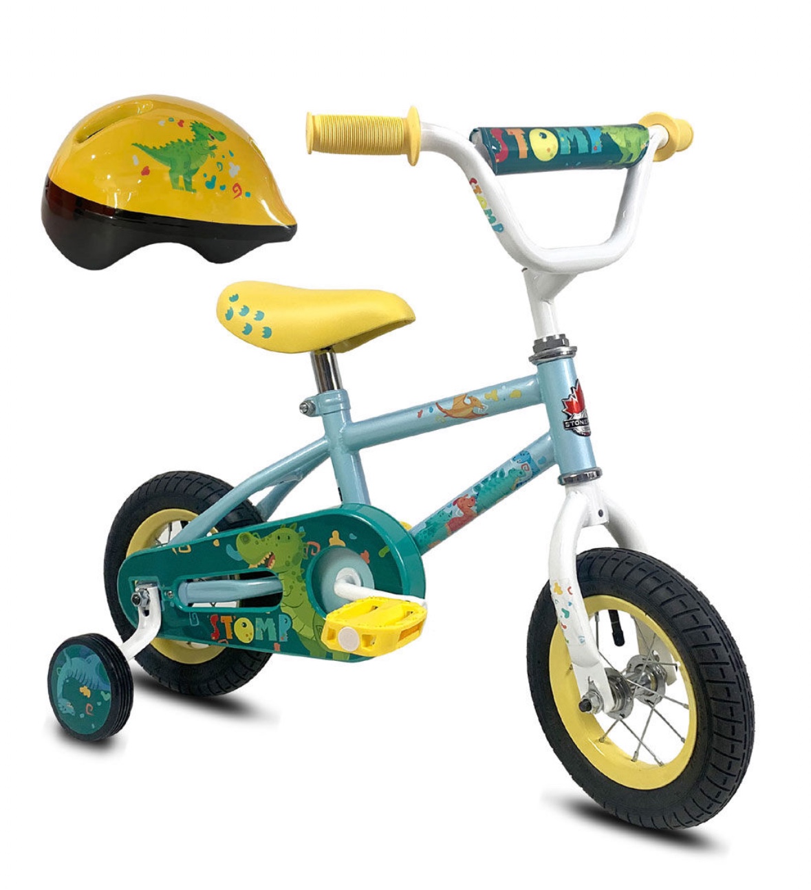 Kids Dinosaur Bike with Helmet Karrot