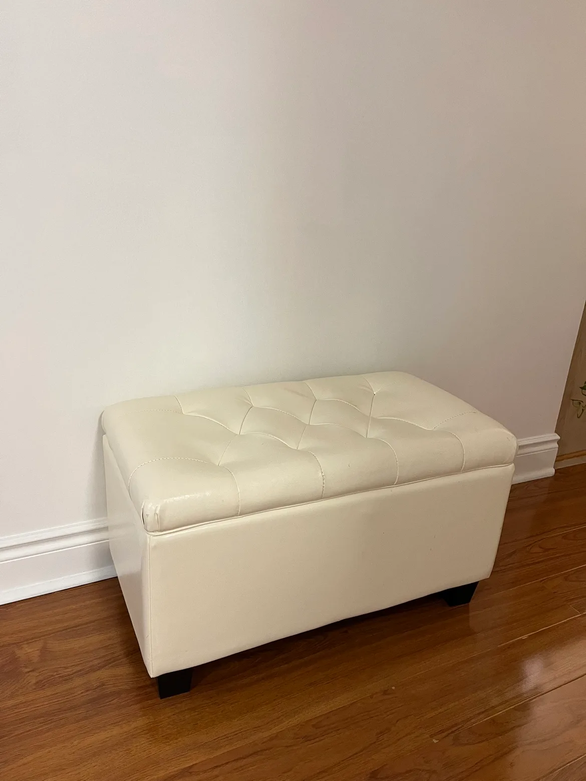 White Storage Ottoman thumbnail