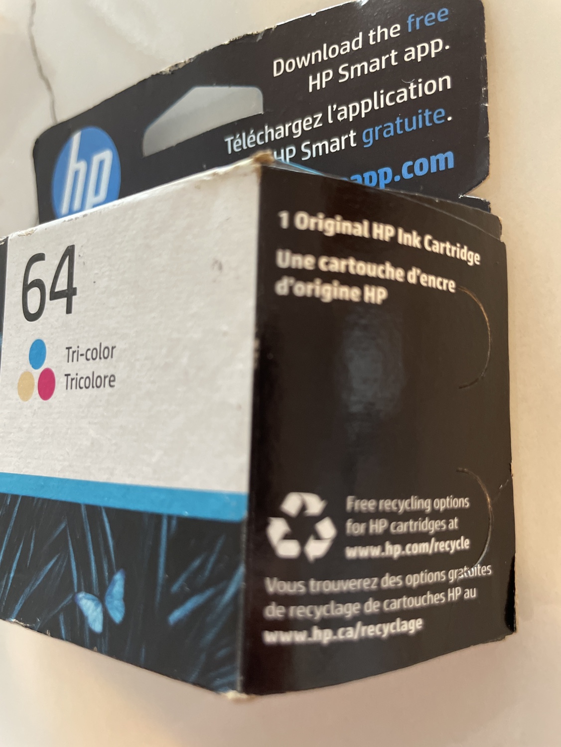 HP 64 Tri-color Ink Cartridge - photo 2