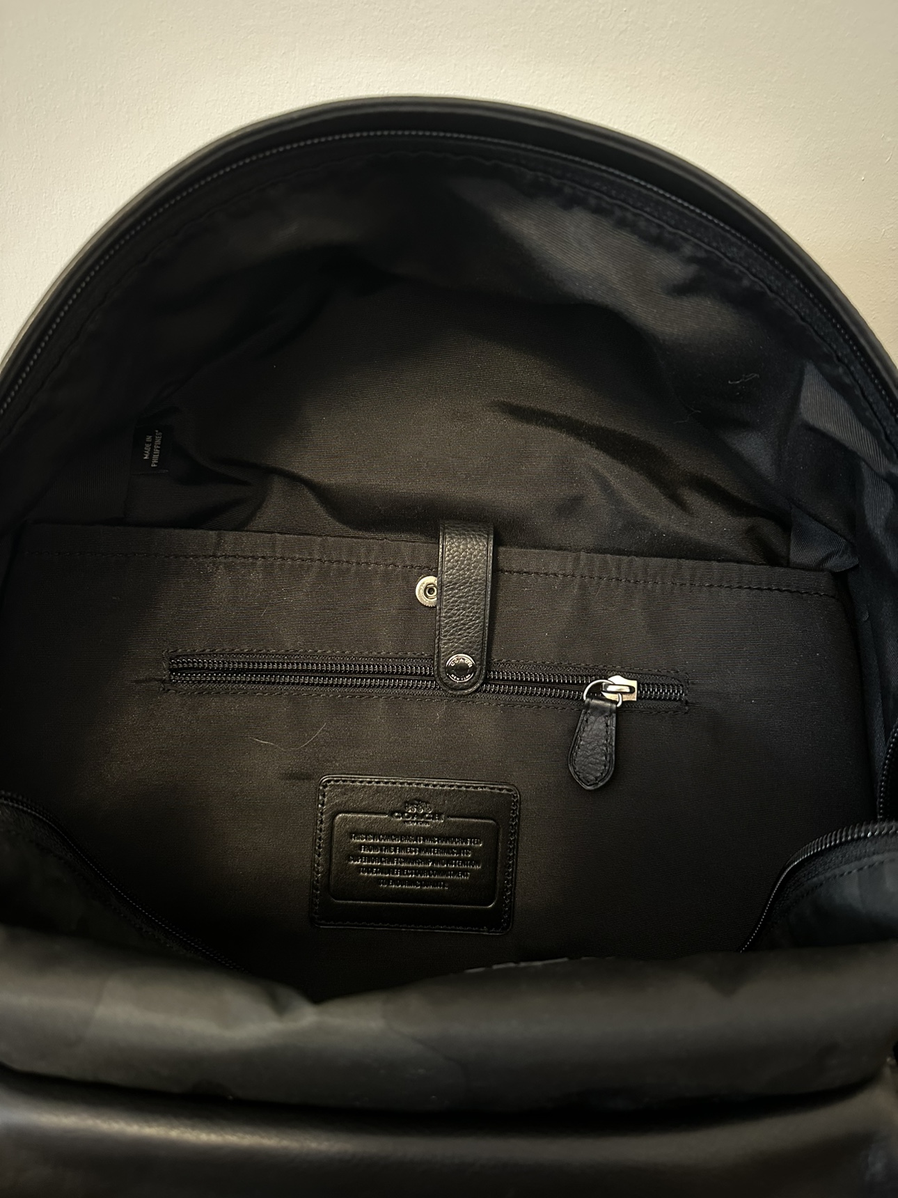 COACH Camouflage Leather Backpack (Charles) - photo 5