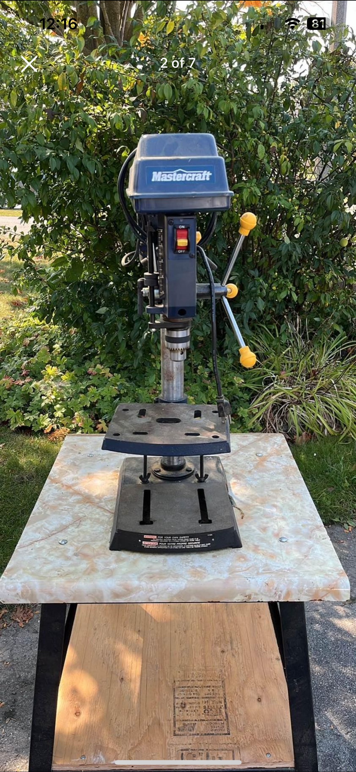 Mastercraft 26” Drill Press - photo 2