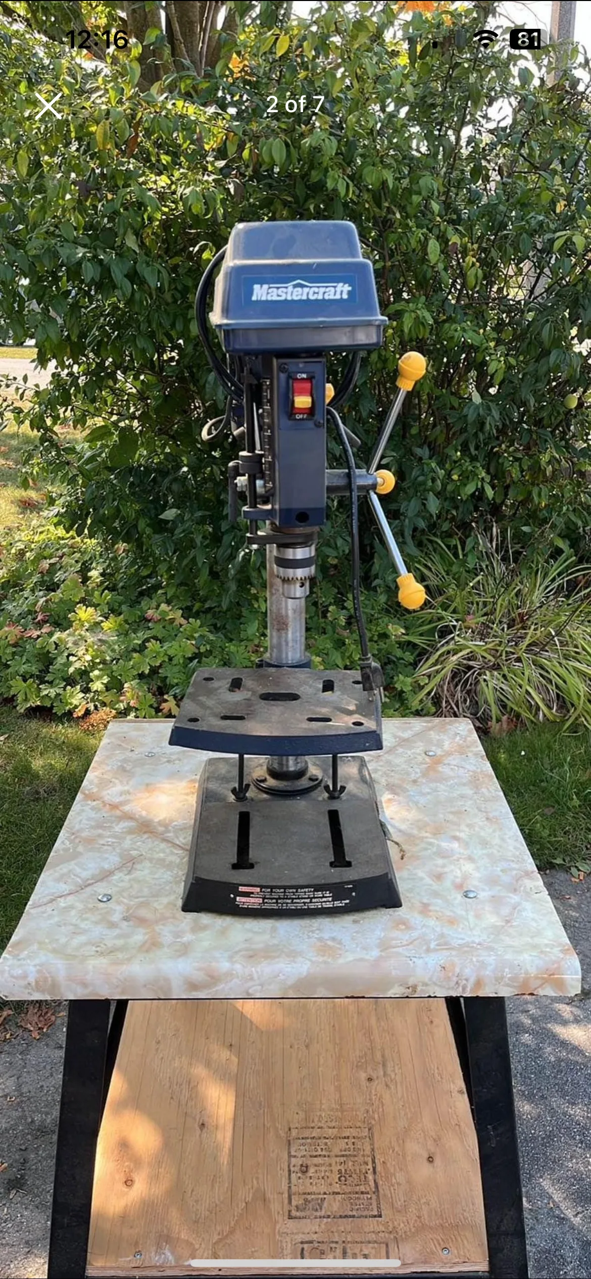 Mastercraft 26” Drill Press image indicator(2)