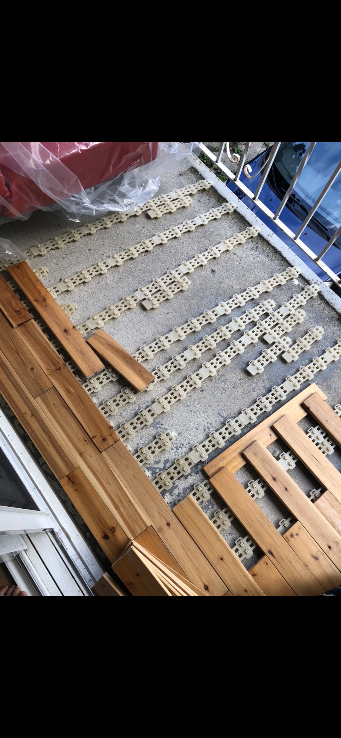 Wooden Deck Tiles balcony +rug - photo 4