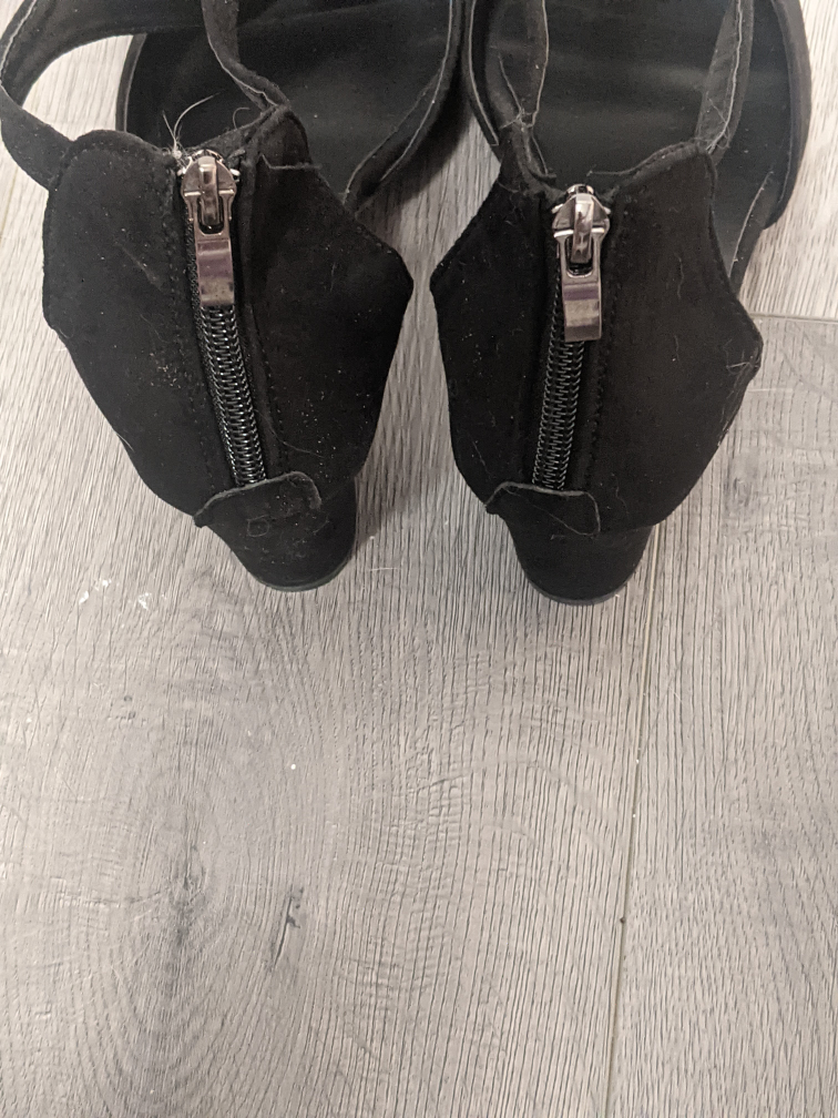 Black Ankle Strap Heels - photo 2