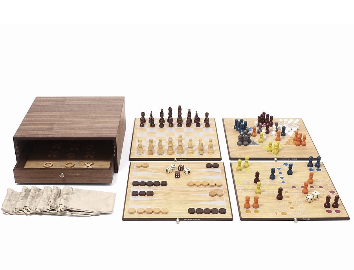 5-in-1 Wooden Game Set
