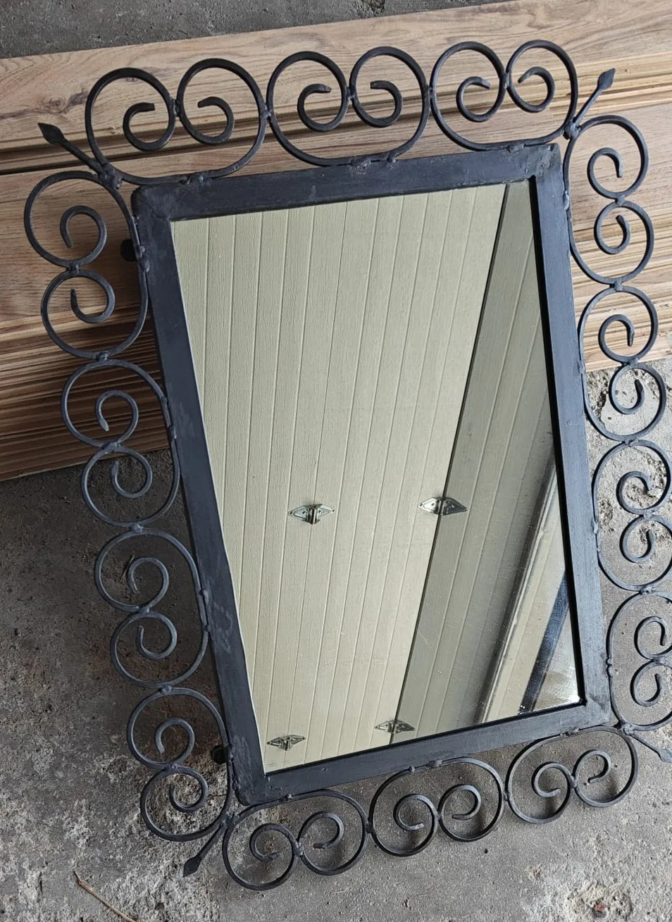 Ornate Wrought Iron Mirror #freecycle thumbnail
