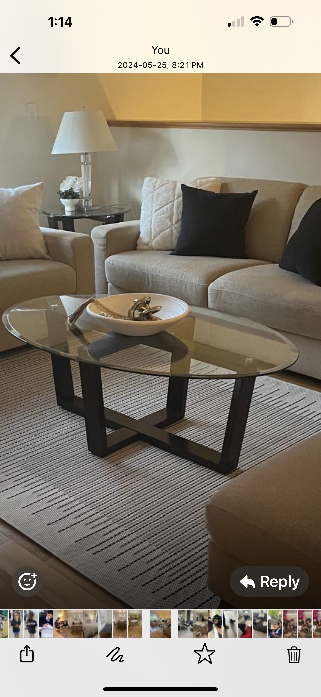 Italian Sofa and love seat with coffee table - photo 2