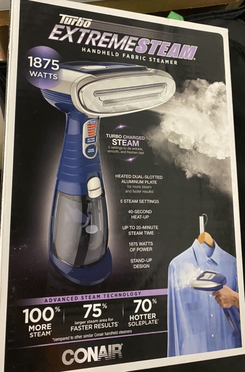 Conair Turbo Extreme Steam Handheld Fabric Steamer