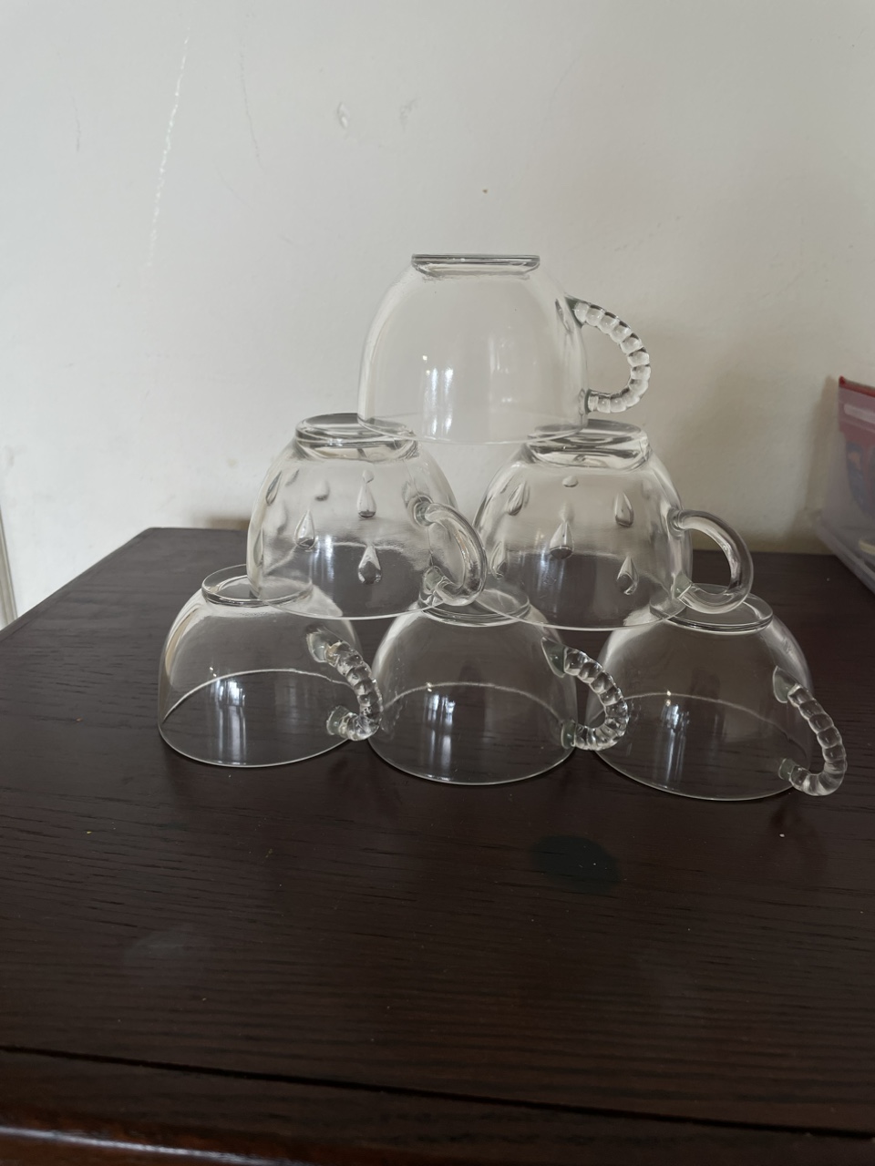 Set of Six Glass Cups