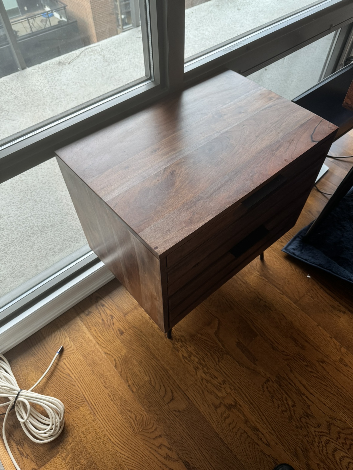 Two Drawer End Table / Nightstand—solid wood - photo 4