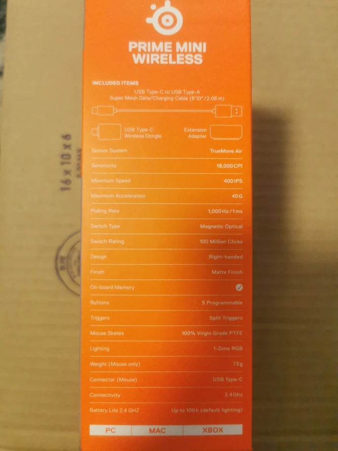 SteelSeries Prime Mini Wireless Gaming Mouse - photo 3