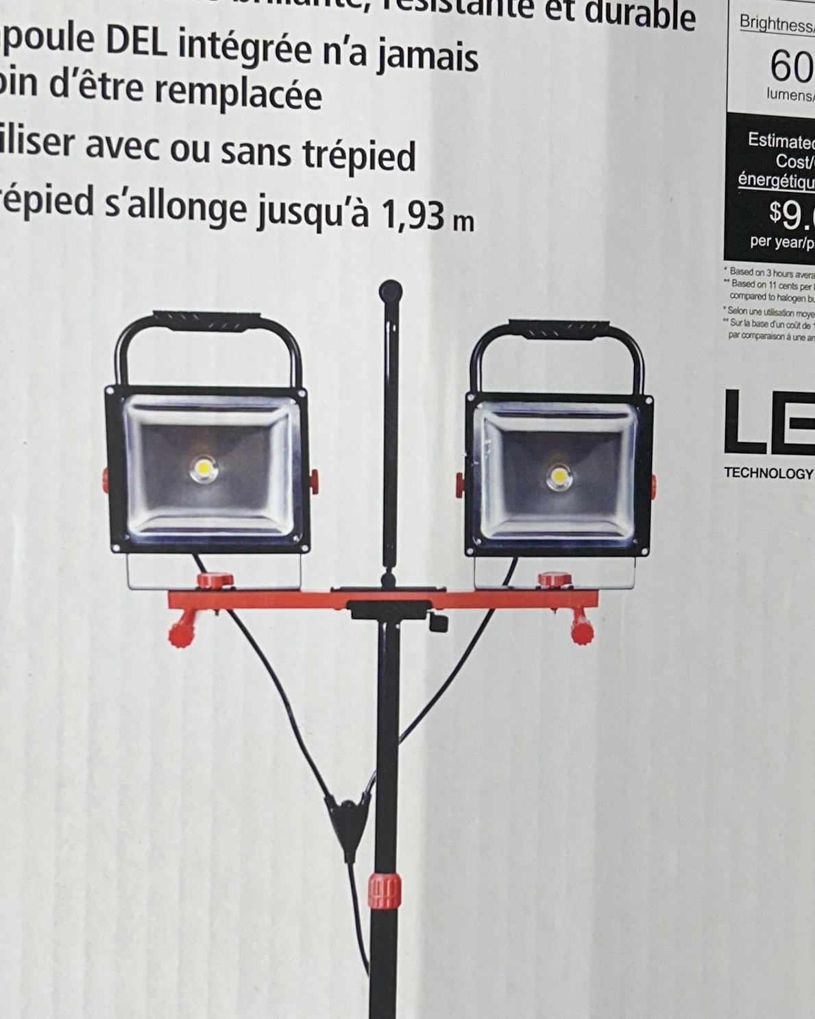 Husky 6000 Lumen Twin Head LED Worklights