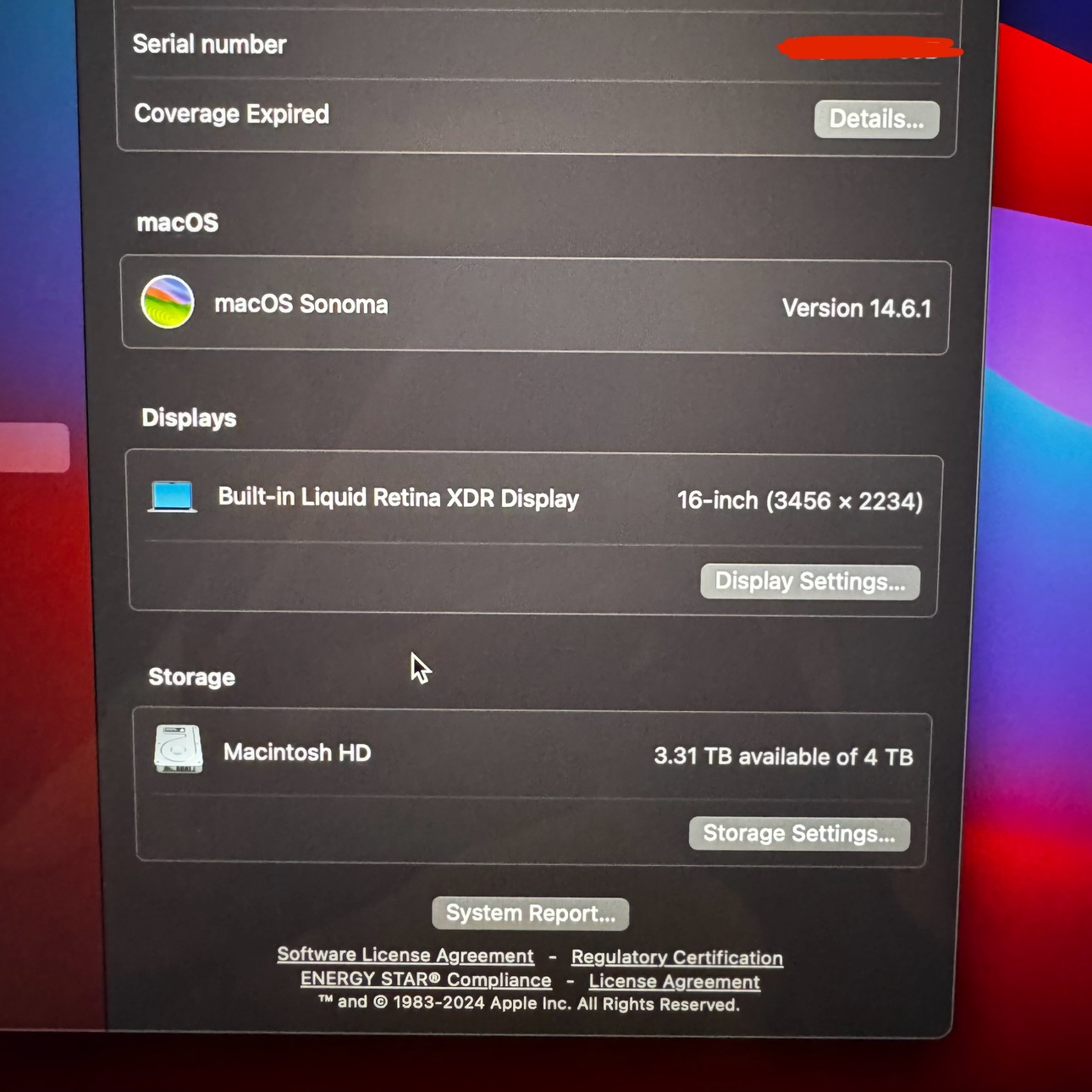 *Pristine 16” Apple MacBook Pro M1 MAX 64gb ram 4tb ssd - photo 3