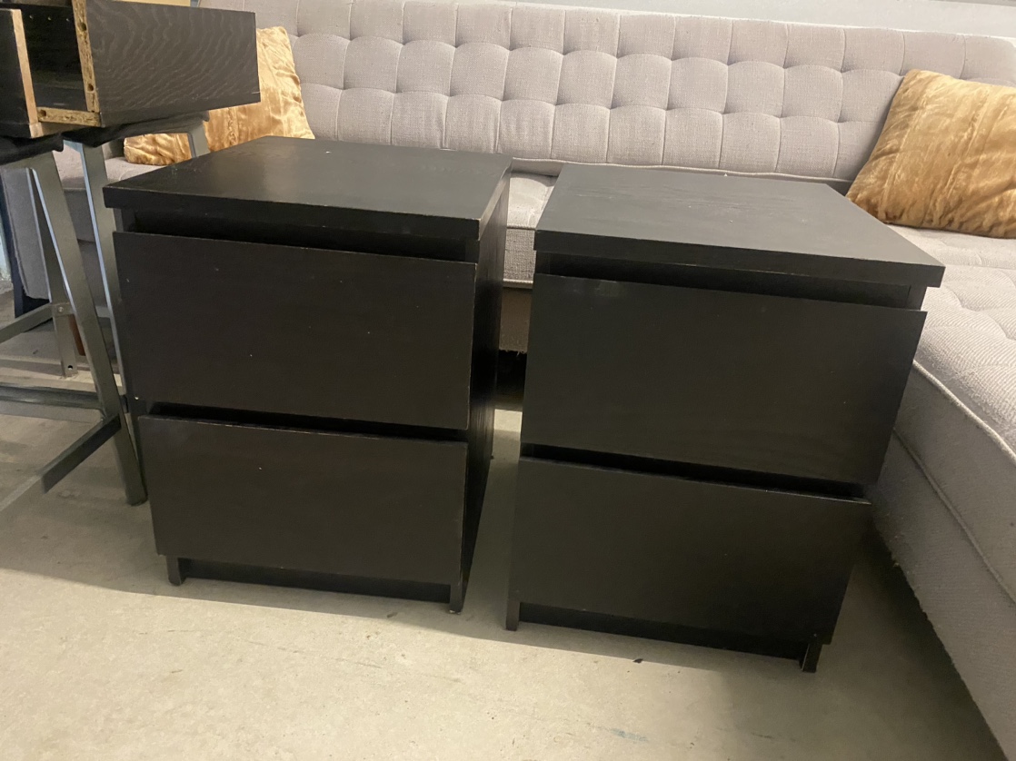 IKEA MALM Nightstands (Pair)
