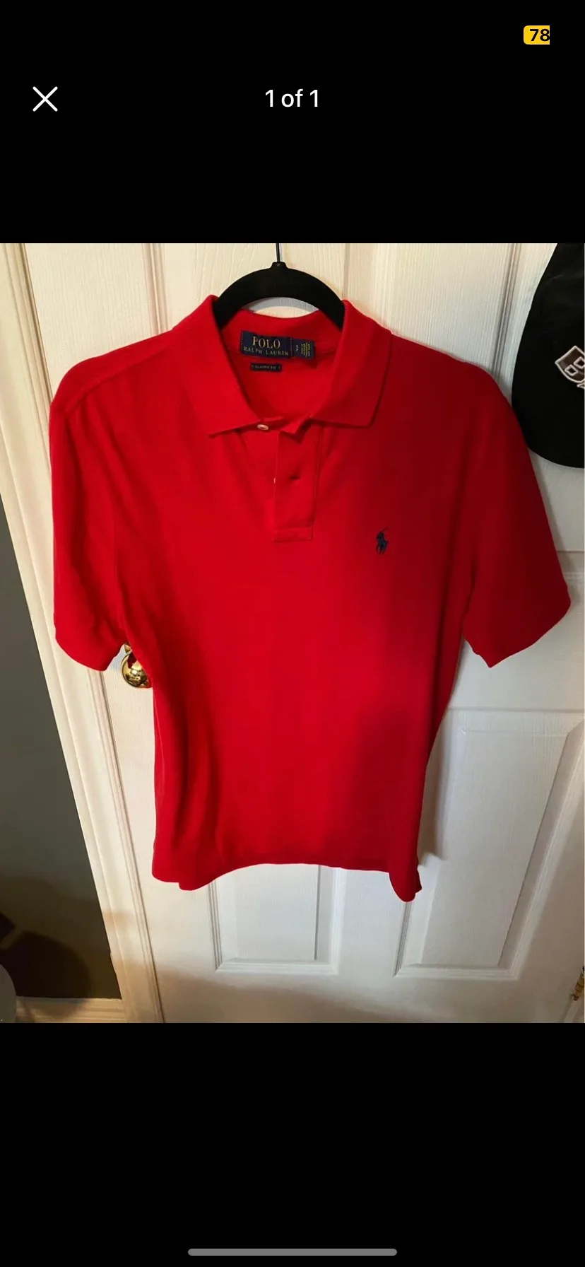 Men’s Polo Ralph Lauren Red Polo Shirt thumbnail