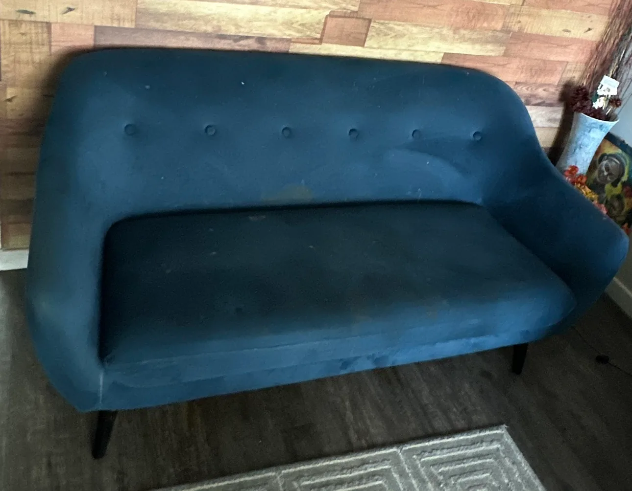 Blue Velvet Couch thumbnail