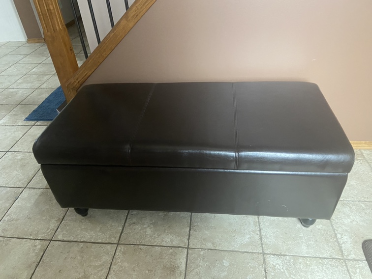 Brown Storage Ottoman - photo 2