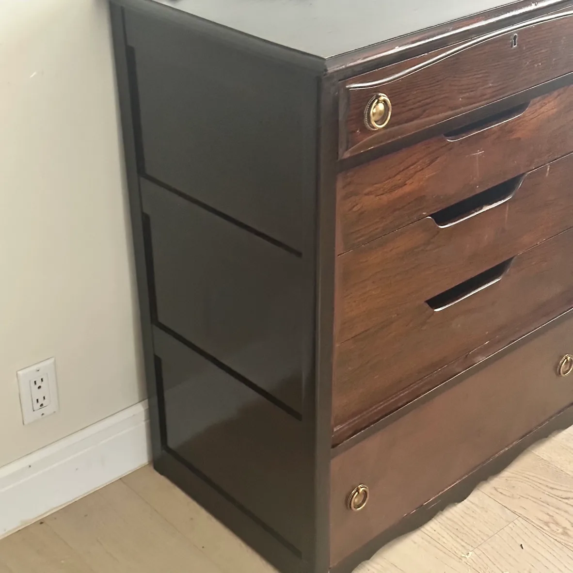 Authentic Antique solid wood Meaford Armoire - dresser image indicator(2)