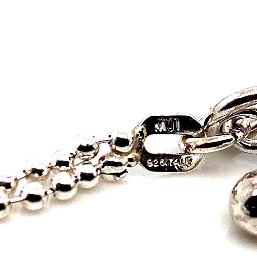 Double beaded Chain Italian Toggle bracelet image indicator(6)