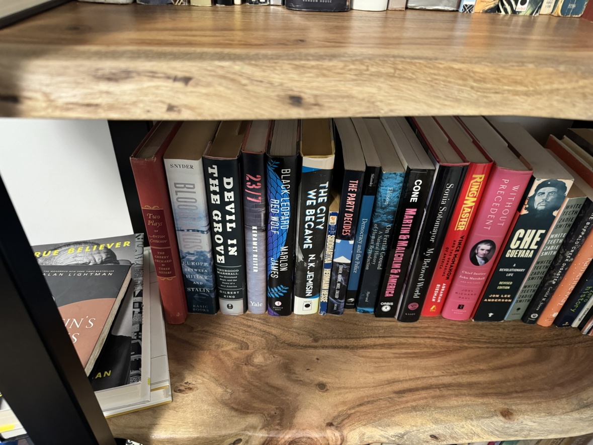 Structube Acacia Wood 5-Tier Bookcase - photo 4