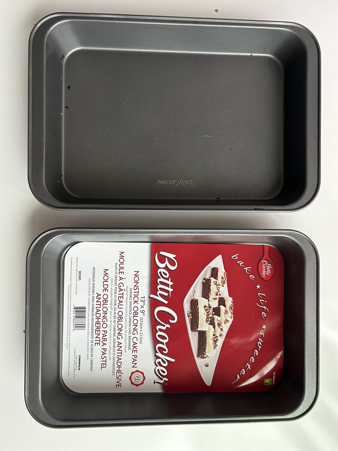 2x Betty Crocker Non-Stick Oblong Baking Pan