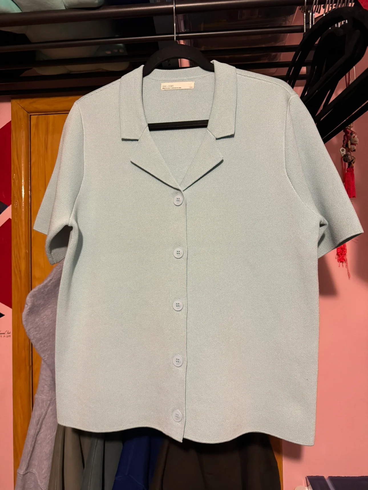 Oak + Fort Light Blue Button Up Shirt thumbnail
