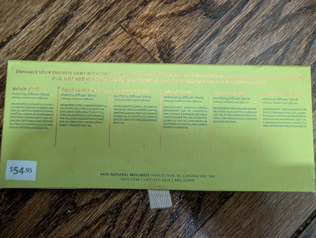 Saje Best of Saje Deluxe Diffuser Blend Collection image indicator(3)