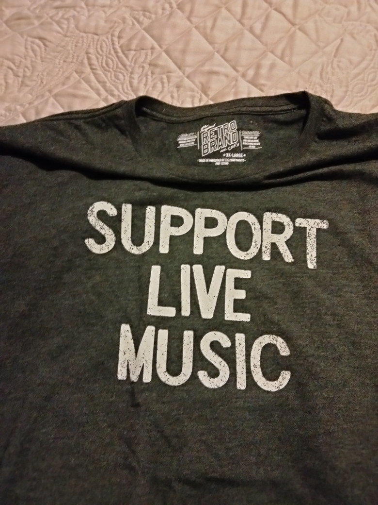 Support Live Music T-Shirt, Brand New, The Original Retro Brand - photo 2