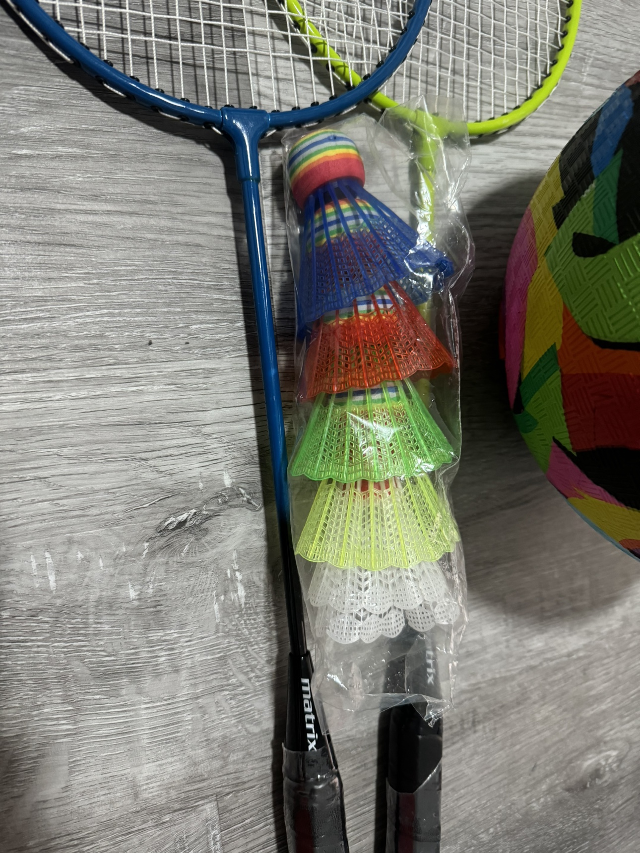 Badminton Set with 2 Rackets and Shuttlecocks - photo 3